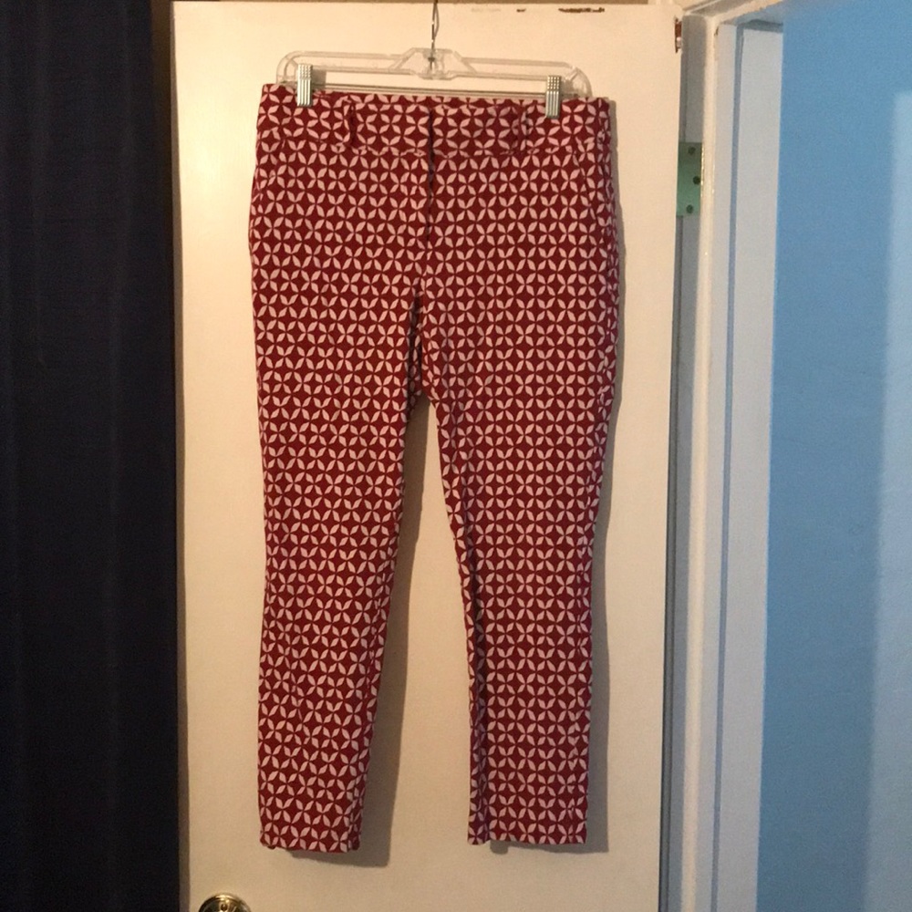 LOFT Marisa fit skinny {pin wheel design}